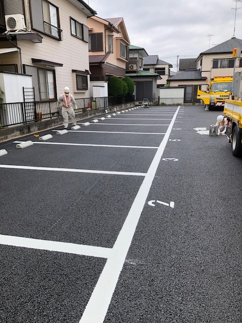 患者さん用（契約）駐車場（※舗装工事完了）のご利用台数増えました！